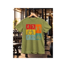 Segungear Box Erkek Regular Fit Baskılı Spor Tişört Haki - 932142805 Haki