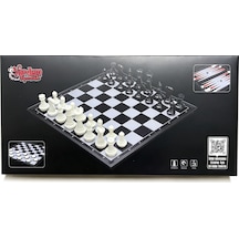 Vrd10661 Katlanabilir Satranç Tavla Ve Dama Seti
