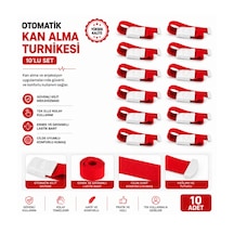 Otomatik Kan Alma Turnikesi 10'lu Set