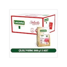 Lezzetçi Çilekli Puding 3 x 3 KG