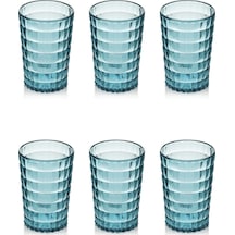 Akrilik Aquamarin 6'lı Kısa Bardak & Su Meşrubat Kahve Yanı Bardağı 400 Ml Cam Değildir