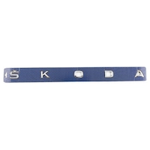 Skoda Krom Bagaj Yazısı Logo Amblem