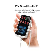 Spovan Impro Led Ekranlı 8 Port Usb Type C Şarj Cihazı