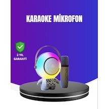 Rgb - 429 - Işıklı Astronot Bluetooth Hoparlör - Muratech - Karaoke Mikrofonlu