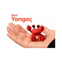 Eklemli Mini Yengeç Anahtarlık Hareketli Tasarım Sert Plastik Eğlenceli Aksesuar