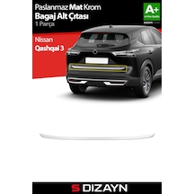 S-dizayn Nissan Qashqai Krom Bagaj Alt Çıtası 2021 Üzeri A+ Kalite Mat Krom