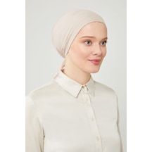 Melodi Scarf Kadın Tesettür Geniş Hacimli Büyük Kalıp Xl Bone Taş Rengi Taş Rengi
