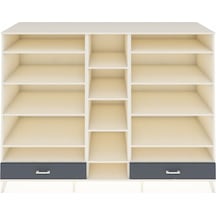 Kronos Dolap 14 Raflı 2 Çekmeceli 220x59x163 Aytaşı-aytaşı/antra Aytaşı-aytaşı/antrasit
