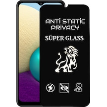 Samsung Galaxy Uyumlu A02 Tam Kaplayan Anti Statik Hayalet Süper Cam Ekran Koruyucu