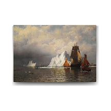 William Bradford - Labrador Kıyılarında Balina Avcıları Tablosu - 140x100cm 7/8 Yaş