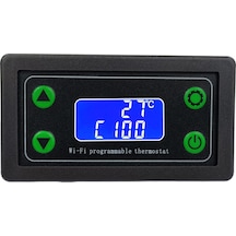 Youmex Zfx-wt01 Siyah Wifi Uzaktan Sıcaklık Kontrol Cihazı - K Tipi Termokuplak, -99 999 C Aralığında, Dc12 36v, 220v 1500w/12v 120w