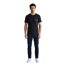 Cazador 44330 Siyah Erkek Bisiklet Yaka Tshirt