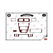 Tata Telco Sport 1997-2006 Torpido Konsol Trim Göğüs Maun Kaplama Set 7 Parça Maun