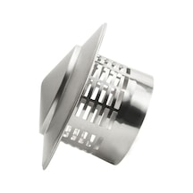 Pazly Paslanmaz Çelik Baca Kapağı Dış Duvar Hava Çıkışı Koruyucu Kapak Şömineler 110mm