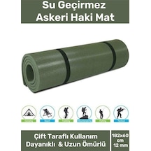 Özel Su Geçirmez 182 x 60 CM Hafif Pratik Dayanıklı Isı Yalıtım 12mm Kalınlık Köpük Askeri Haki Mat Çok Renkli