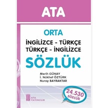 Ata Orta İngilizce-Türkçe.Türkçe-İngilizce Sözlük(Karton Kapaklı)