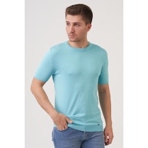 White Stone San Diego 15289 Slim Fit Sıfır Yaka T-shirt Mint-mint Mint