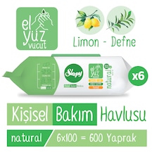 Sleepy Natural Kişisel Bakım Havlusu 6x100 600 Yaprak 6'lı Set