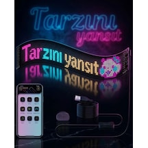 Hubrendy Tekno Rgb Led Matrix Panel Esnek Yapı Uygulama Kontrollü Kayan Yazı Ekranı