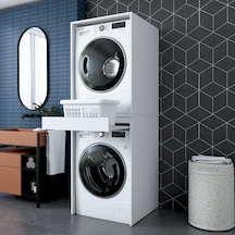 Rani Kd113 Çamaşır Ve Kurutma Makinesi Dolabı Çekmeceli Banyo Dolabı Beyaz Rani Kd113 Çamaşır Ve Kurutma Makinesi Dolabı Çekmeceli Banyo Dolabı Beyaz