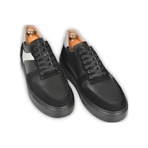 Deepsea Erkek Siyah Bağcıklı Yüksek Poli Taban Spor Ayakkabı 2509946 False Siyah