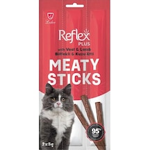 Meaty Sticks Biftekli Ve Kuzu Etli Kedi Ödül Çubuğu 3x5gr