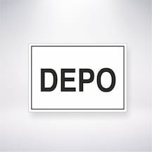 Depo 21x28 Arkası Yapışkanlı Sticker