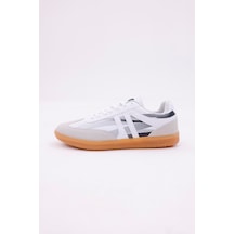 Dijital Baskı Unisex Beyaz-füme Sneaker Ayakkabı Beyaz-füme