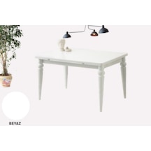 Yanlardan Açılır 60 X 90 Yakamoz Arda Masa Topkapı Ayak Mutfak,salon,yemek Odası Masası Beyaz