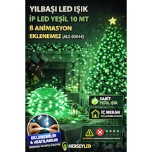 Yılbaşı Led Işık İp Led Yeşil 10 Mt 8 Anımasyon Eklenemez Yeşil