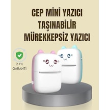 Taşınabilir Mini Termal Yazıcı 200 Dpı Bluetooth Bağlantılı