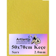 50x70 Cm Keçe 2.0 Mm 1 Adet Renkli Hobi Keçesi Elişi Keçesi Anasınıfı Kreş Okul Öncesi Sarı
