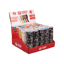 Sunup Sn-27919 0.13x18mm 5 Renk İzole Elektrikçi Bant 10 Metre 50x5'li Paket Kırmızı- Sarı - Siyah - Yeşil - Beyaz