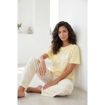 Lela Bayan Pijama Takımı 6091325 Sarı sari