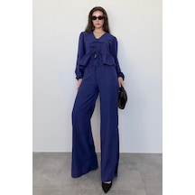 Madmext Lacivert Önü Bağlamalı Bluz Pantolon Takımı Mg2343 Lacivert Madmext Lacivert Önü Bağlamalı Bluz Pantolon Takımı Mg2343 Lacivert
