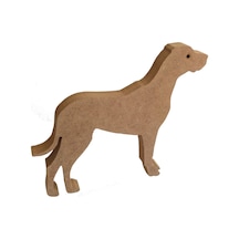Na Neşeli Ahşap 15 Cm Ahşap Av Köpeği Figürü 18 Mm Dik Durabilen Ahşap Boyama Ürünü . Oda Süsü Dekoratif Obje Model Neseli234568671