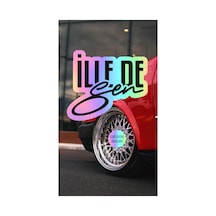 Hologram İlle De Sen Yazı Jdm Araba-motosiklet Cam Etiket Sticker