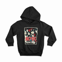 Acdc Özel Tasarım Kapüşonlu Unisex Sweatshirt