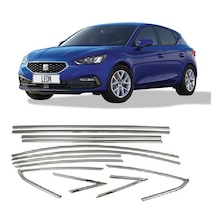 Seat Leon 2021+ Tamtur 10 Parça Krom Cam Çıtası