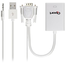 Qport Q-vh Vga To Hdmı Çevirici + Ses Kablosu-46008