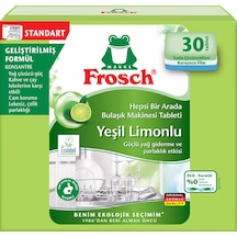 Frosch Yeşil Limon Bulaşık Makinesi Tablet 30'lu