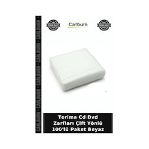 Özel Üretim Torima Cd Dvd Zarfları Çift Yönlü 100'lü Paket Beyaz Belge Aracı Disk Kabı Araç