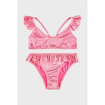 Slipstop Serpina Fuchsia Junior Desenli Upf 50+ Korumalı Çabuk Kuruyan Bikini Kız Çocuk Bikini Sb2614000604 Fuşya