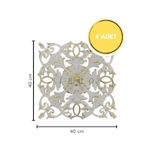 Diecor Dekoratif Polimer Mobilya, Duvar Ve Tavan Motifi Sarı Beyaz 40 X 40 Model:xa66