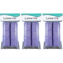 Lionesse Bigudi 1114 Süngerli Mor 3 x 6'lı Paket