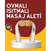 Kas Eklem Ağrılarına Ovmalı Isıtmalı Boyun Omuz Bel Masaj Aleti Bej