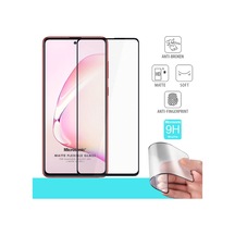 Microsonic Samsung Galaxy Uyumlu A81 Seramik Matte Flexible Ekran Koruyucu Siyah