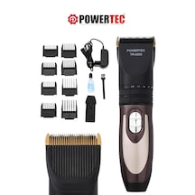 Powertec TR-6500 Saç Sakal Tıraş Makinesi Yedek Bataryalı Şarjlı