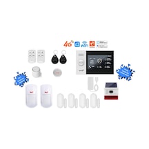 Akıllı Güvenlik Alarm Sistemleri Güneş Enerjili Dış Siren Ve Pet Uyumlu - Giriş Plus Set