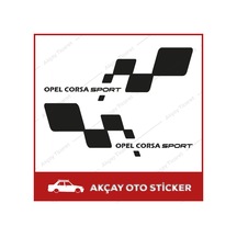 Opel Corsa Sticker (Takım Set) Corsa Sport Opel Araç Sticker
